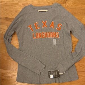 Colosseum Gray Texas Longhorns Long Sleeve Shirt